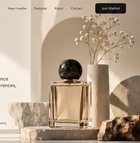 Minimal luxury fragrance composition